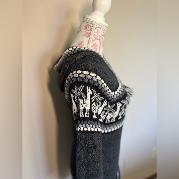 Artesania Edm Alpaca Wool Knit Hooded Cardigan SUPER SOFT 100% authentic alpaca - Picture 6 of 9